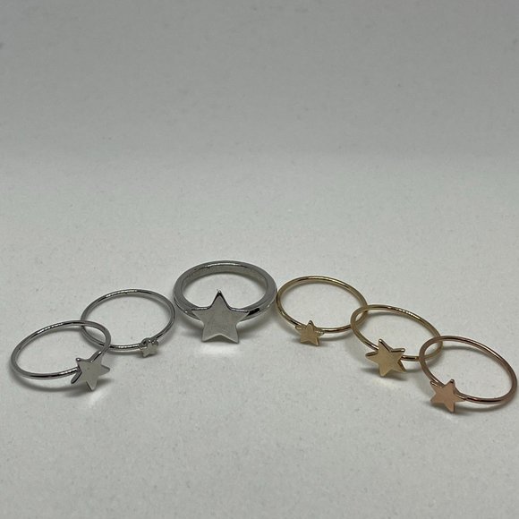 Star Stacking Ring Set (6 pcs) - Picture 1 of 3